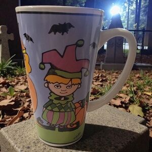 Vtg Ursula Dodge Signature Housewares Goblins Stonewear Halloween Coffee Mug Cup